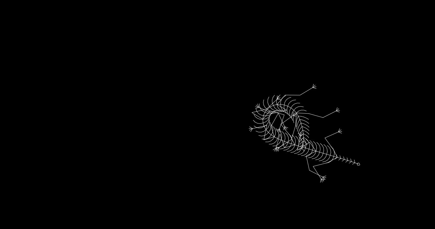 《Wallpaper Engine》鼠標跟隨蜈蚣簡筆畫動態壁紙