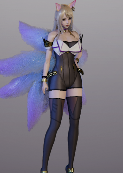 《AI少女》金發緊身衣英雄聯盟阿貍MOD