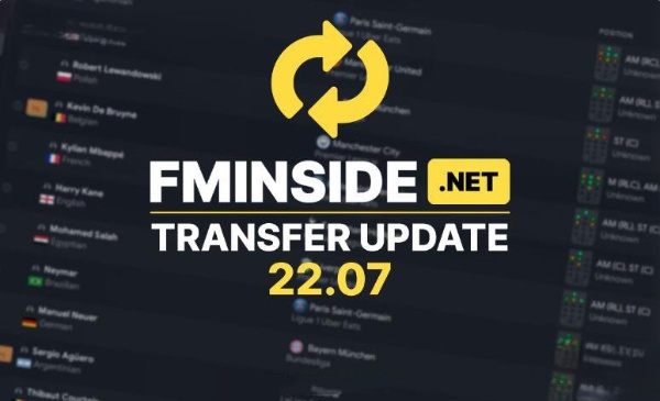 《足球經理2022》FMI數據庫更新補丁v22.07