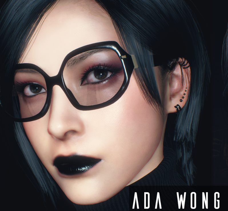 《生化危機4：重制版》艾達王哥特風妝容耳環戴墨鏡MOD[正式版]