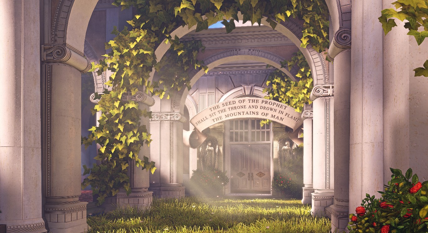 《Wallpaper Engine》生化奇兵無限花園走廊游戲場景動(dòng)態(tài)壁紙