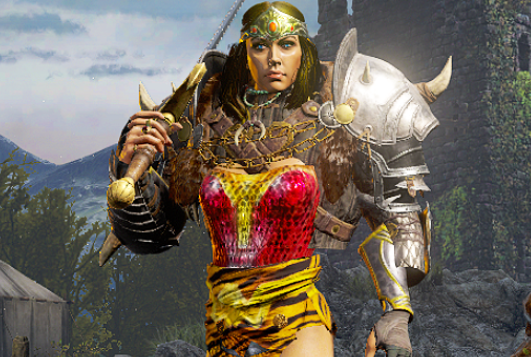 《暗黑破壞神2重制版》神奇女俠模型MOD