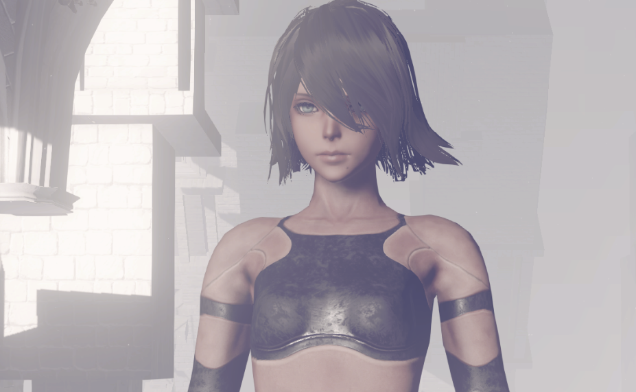 《尼爾：機械紀元》A2小姐姐黑發(fā)棕色皮膚MOD