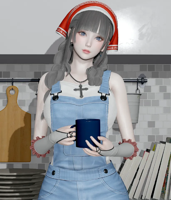 《AI少女》清純背帶褲小姐姐MOD