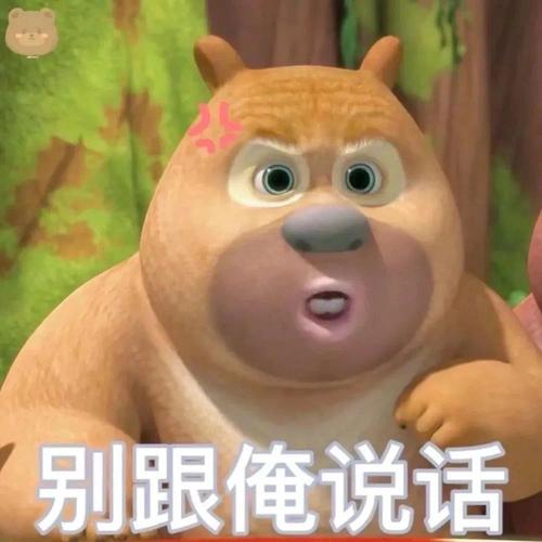 熊出沒臉部放大表情包原圖