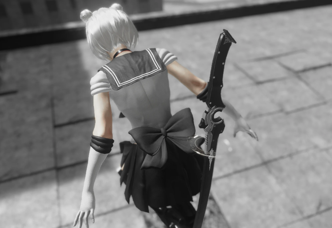 《尼爾：機械紀元》2B小姐姐黑白水手服MOD