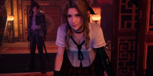 《最終幻想7：重制版》愛麗絲cos死或生瑪麗蘿絲白色夏季制服MOD