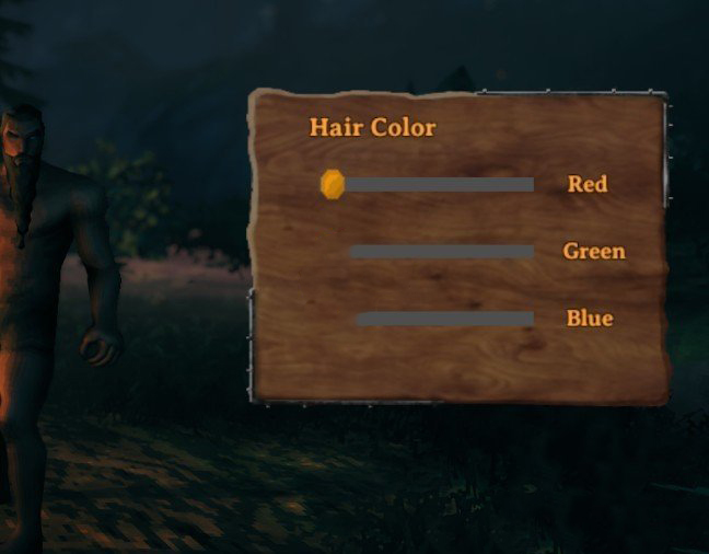 《Valheim：英靈神殿》更多發色——角色創建擴展MOD