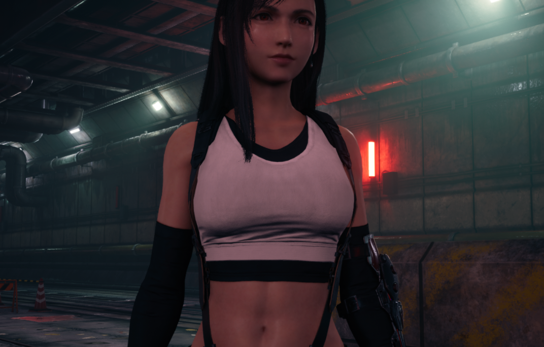 《最終幻想7：重制版》蒂法性感馬甲線MOD