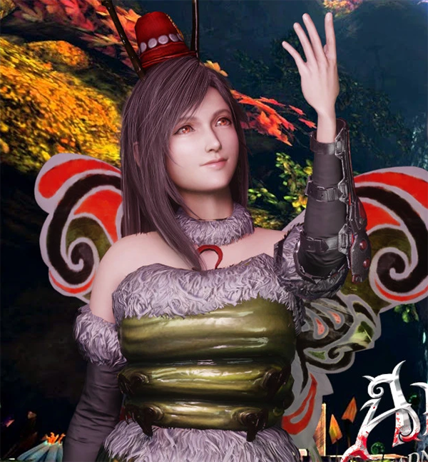 《最終幻想7：重制版》蒂法cos愛麗絲瘋狂回歸蝴蝶MOD