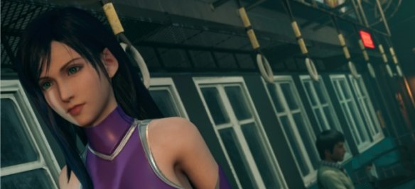 《最終幻想7：重制版》蒂法清純素顏cos對魔忍井河阿薩姬MOD
