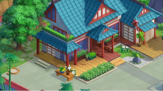 《花田小院》主屋庭前花草怎么搭配