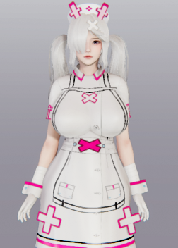 《AI少女》銀色雙馬尾護(hù)士裝小姐姐MOD