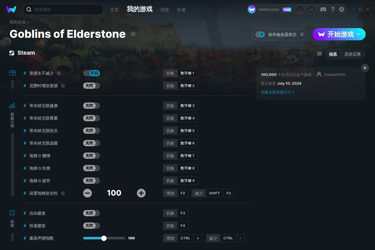 《哥布林傳說》v2024.07.10十三項修改器[ColonelRVH]