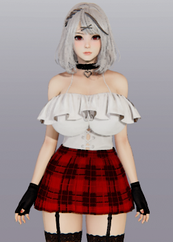 《AI少女》白發項圈狂野美少女MOD