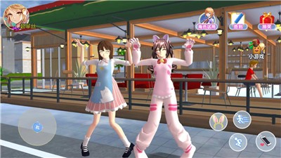 櫻花校園粉色少女