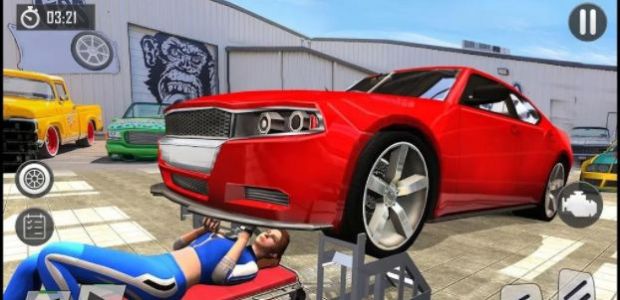 美女汽車維修模擬器
