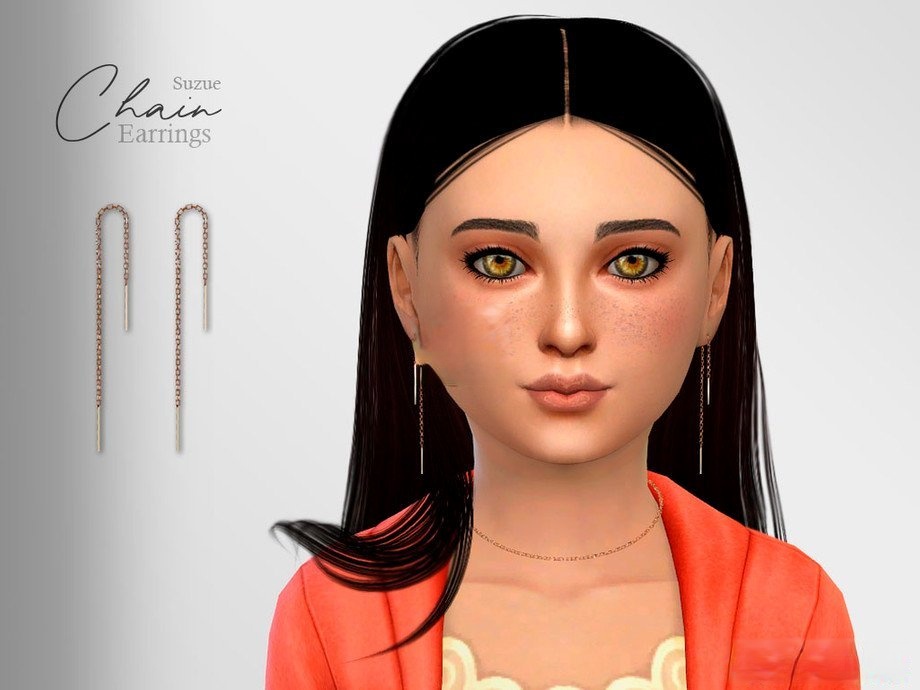 《模擬人生4》女童鏈式耳環(huán)MOD