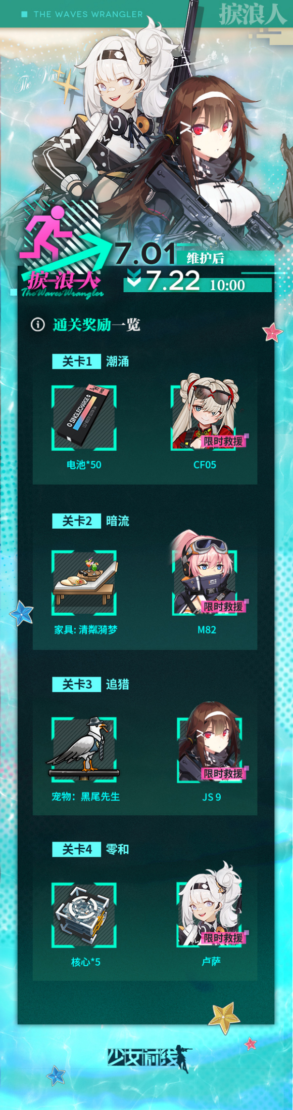 《少女前線》夏活2021攻略 2021年夏日特別行動捩浪人介紹