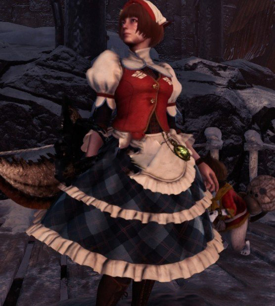 《怪物獵人：世界》可可特村的接待員服裝MOD