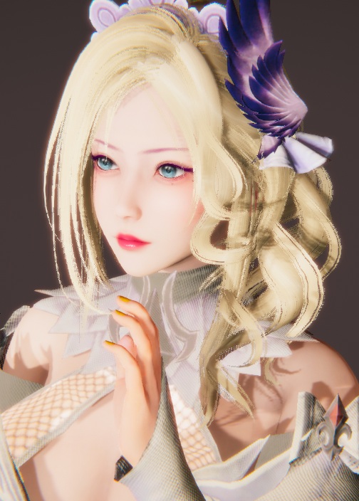 《AI少女》波浪卷金發碧眼美人MOD