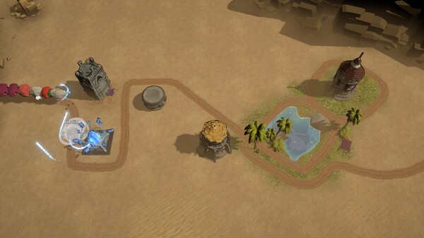 懸崖與田野塔防