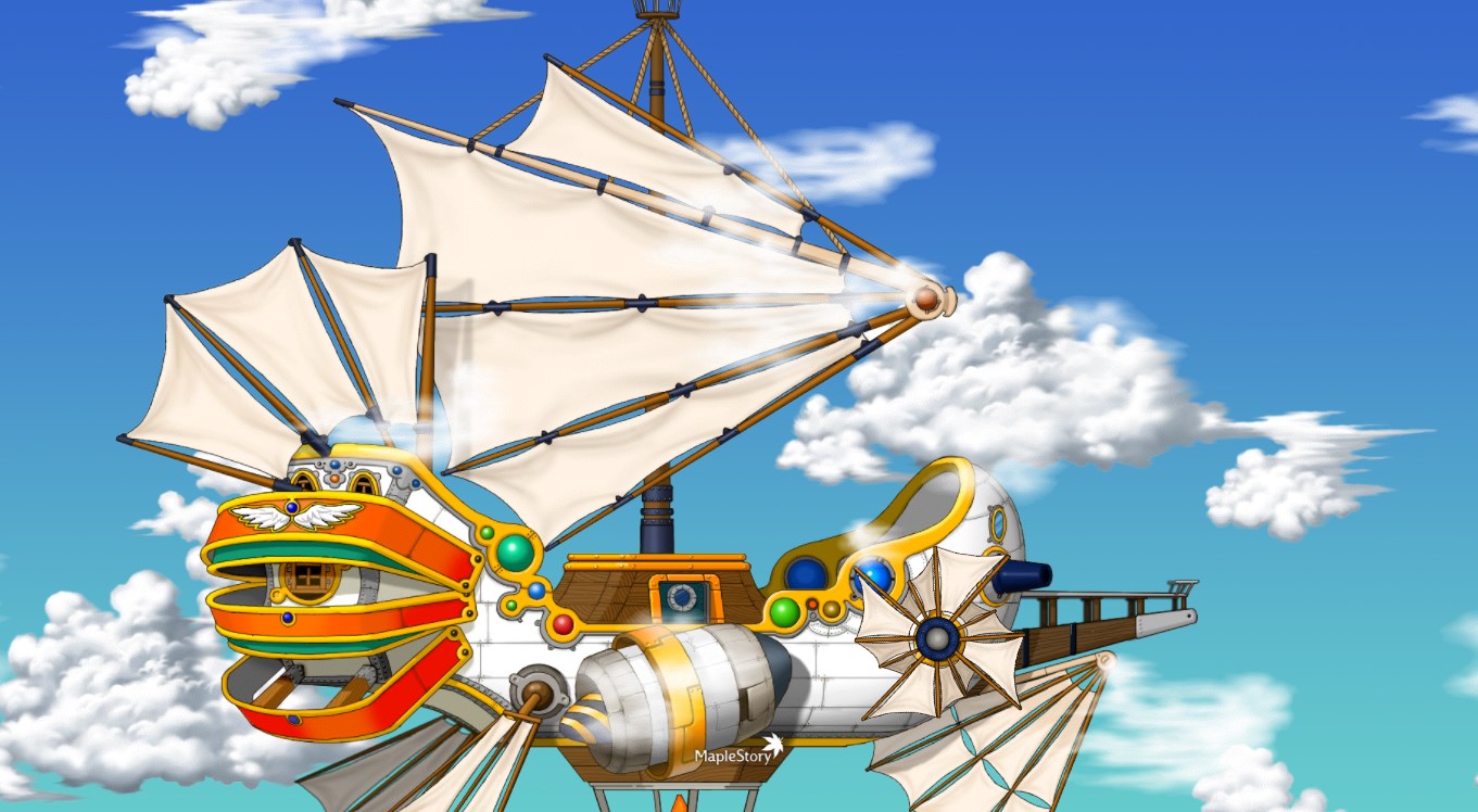 《Wallpaper Engine》冒險島前往天空之城場景動態壁紙
