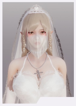 《AI少女》穿白色婚紗的金發(fā)精靈MOD