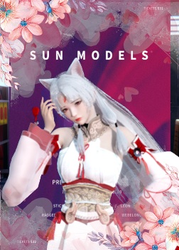 《AI少女》古風服飾白發狐女MOD