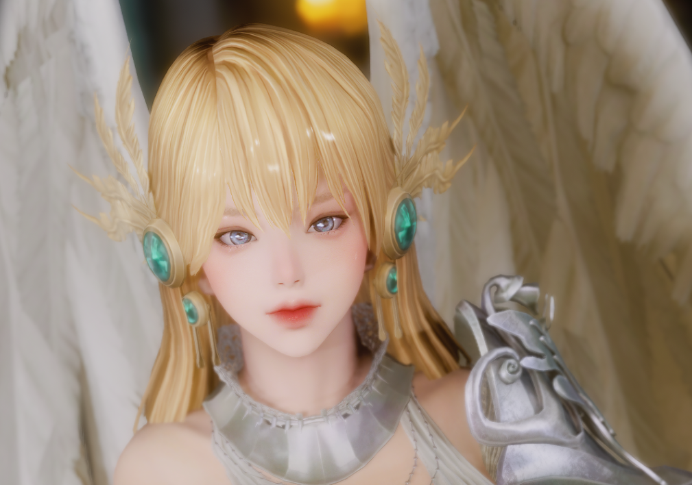 《上古卷軸5：天際重制版》純潔金發天使女隨從碧翠絲MOD