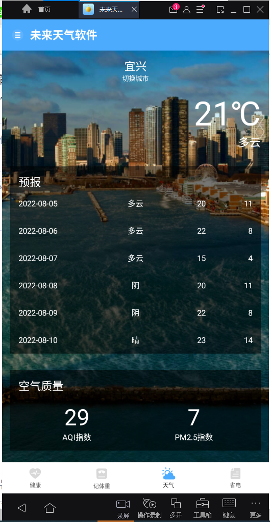 未來天氣
