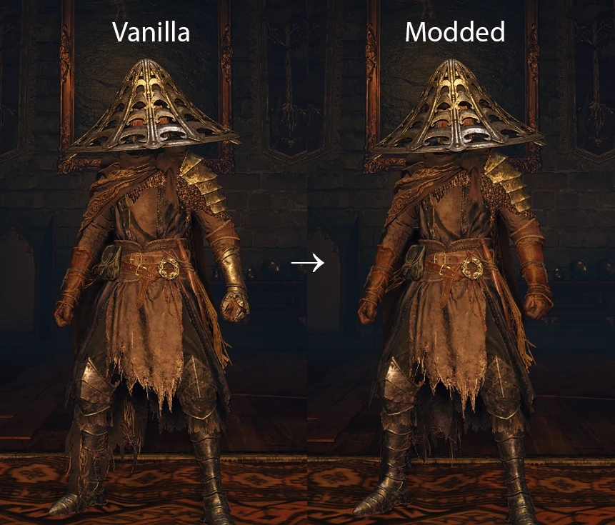 《艾爾登法環(huán)》羅寧盔甲手套對稱MOD