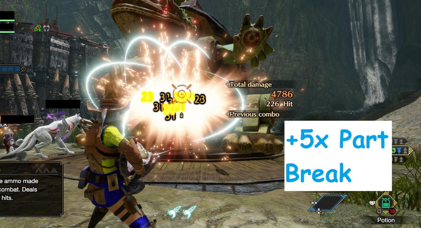 《怪物獵人：崛起》斬裂彈5倍部位破壞MOD
