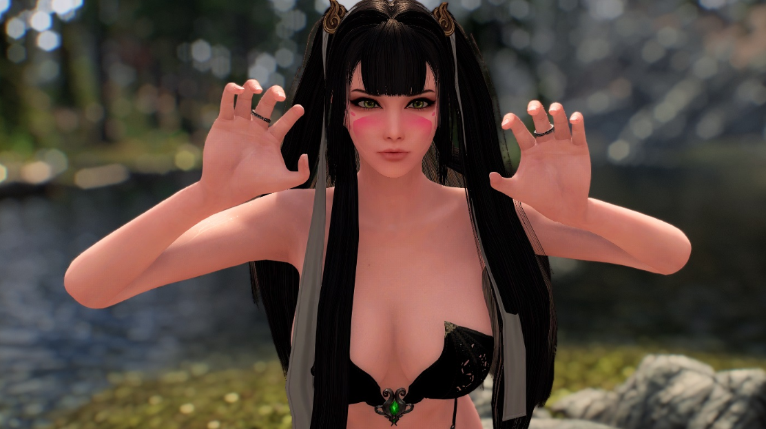 《上古卷軸5：天際重制版》性感可愛雙馬尾泳裝御姐MOD