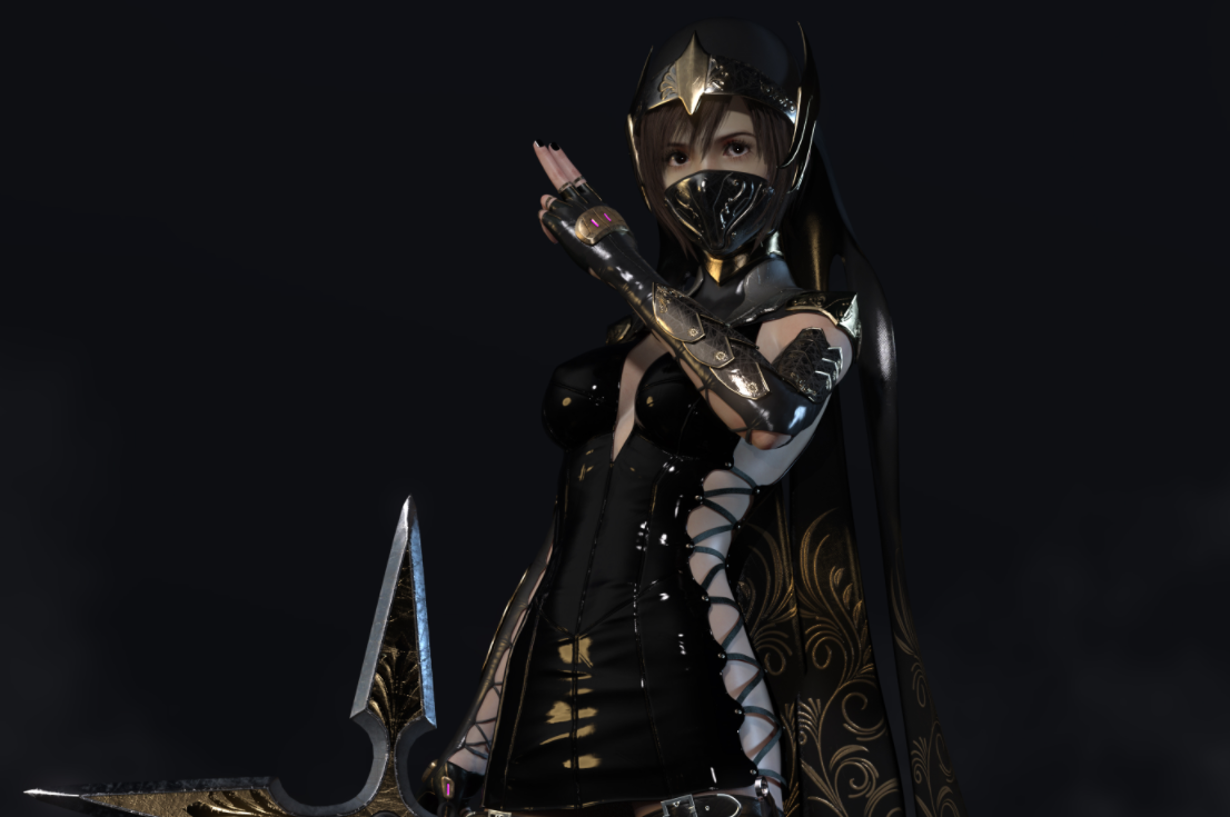 《最終幻想7：重制版》尤菲神秘影子刺客異域面紗MOD