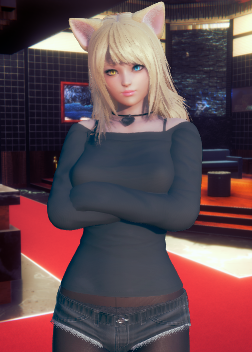 《AI少女》金發性感異瞳貓耳娘MOD