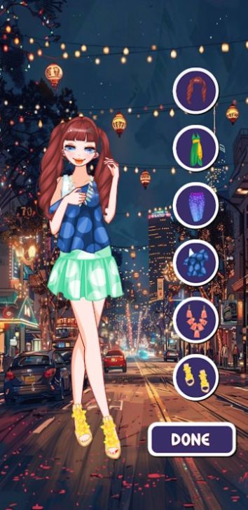 舞會(huì)準(zhǔn)備的少女
