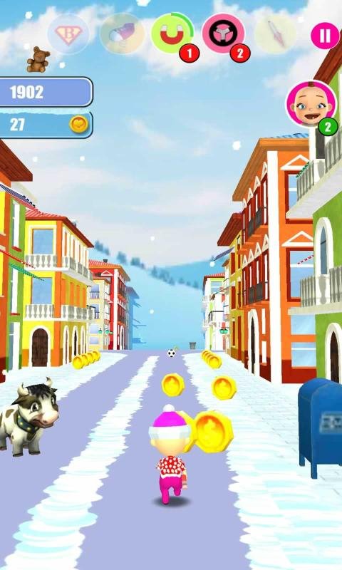 嬰兒雪地酷跑