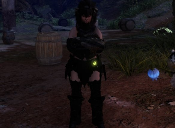 《怪物獵人世界：冰原》女性黑色冰牙龍鎧甲MOD