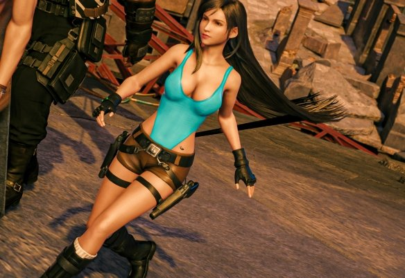 《最終幻想7：重制版》蒂法cos古墓麗影勞拉v1.1MOD