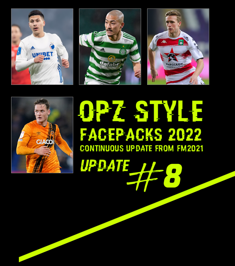 《足球經理2022》OPZ風格頭像包更新包v8