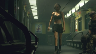《生化危機3：重制版》吉爾性感黑色內衣服飾MOD