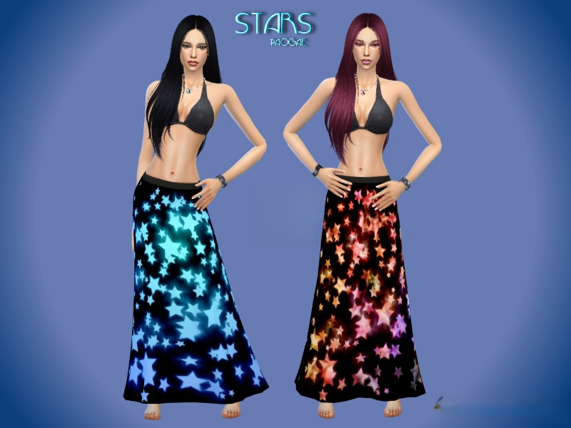 《模擬人生4》閃亮的星星長裙MOD