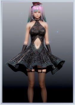 《ROOM Girl》粉發黑絲裙裝少女MOD