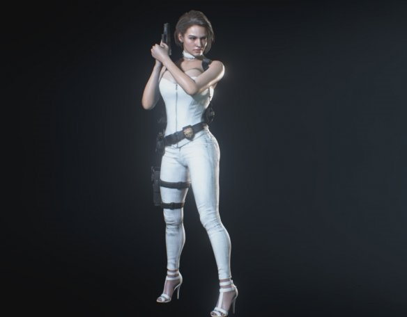 《生化危機3：重制版》吉爾白色緊身特工服MOD