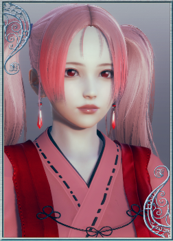 《AI少女》粉色雙馬尾紅色眼眸和服美少女MOD