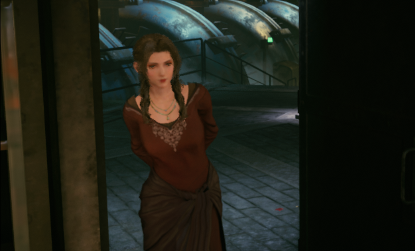 《最終幻想7：重制版》愛麗絲古典紅色長裙v1.1MOD