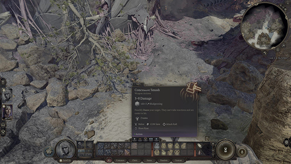《博德之門3》沉浸式HUD-隱藏小地圖MOD