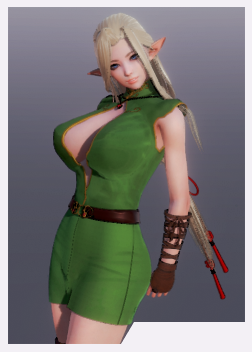 《AI少女》綠色套裝性感女精靈MOD