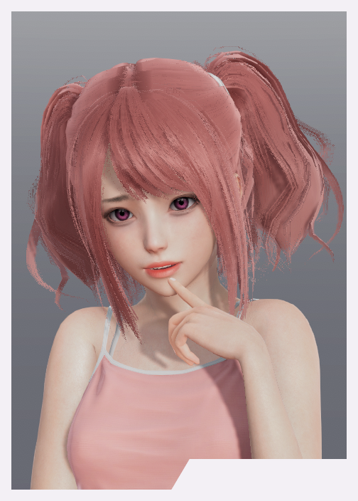 《AI少女》粉毛傲嬌雙馬尾美少女MOD